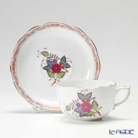 ヘレンド (HEREND) アポニーフラワー 00724-0-00／724 ティーカップ＆ソーサー 200ml