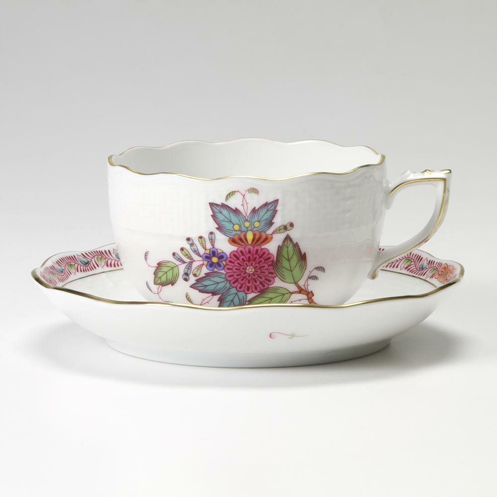 ヘレンド (HEREND) アポニーフラワー 00724-0-00／724 ティーカップ＆ソーサー 200ml