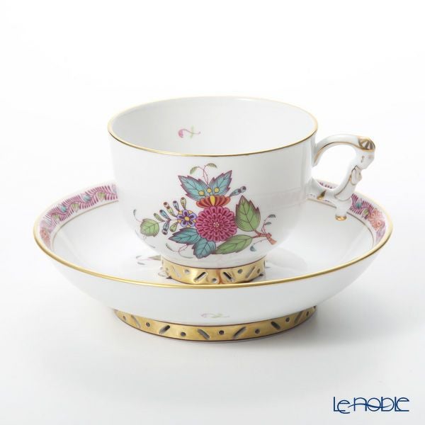 ヘレンド (HEREND) シノワズリ（中国趣味）アポニーフラワー 03364-0-21 マンダリン ラージカップ＆ソーサー