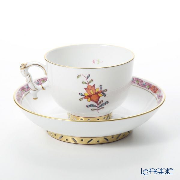 ヘレンド (HEREND) シノワズリ（中国趣味）アポニーフラワー 03364-0-21 マンダリン ラージカップ＆ソーサー