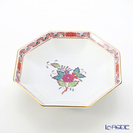 ヘレンド アポニーフラワー 04304-1-00 小皿（オクタゴナル） 13.5cm