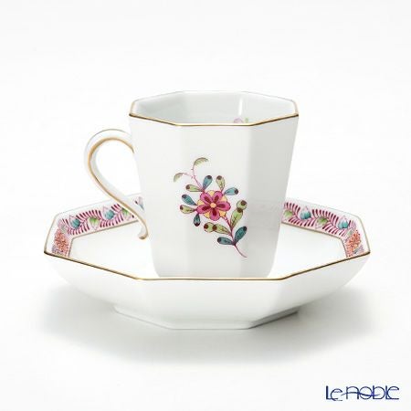 ヘレンド アポニーフラワー 04307-0-00 モカカップ＆ソーサー（オクタゴナル）