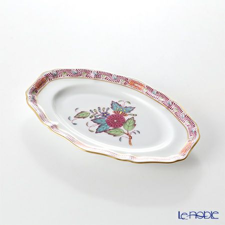 ヘレンド アポニーフラワー 07786-0-00 オーバルディッシュ 15cm