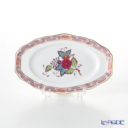 ヘレンド アポニーフラワー 07786-0-00 オーバルディッシュ 15cm