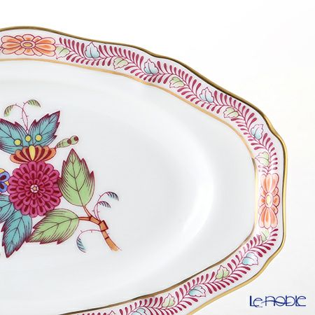 ヘレンド アポニーフラワー 07786-0-00 オーバルディッシュ 15cm