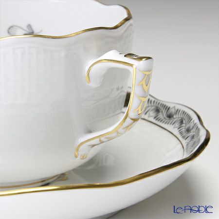 ヘレンド アポニーブラック 00724-0-00／724 ティーカップ＆ソーサー 200ml