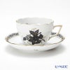 ヘレンド アポニーブラック 00730-0-00 ティーカップ＆ソーサー（兼用） 200ml