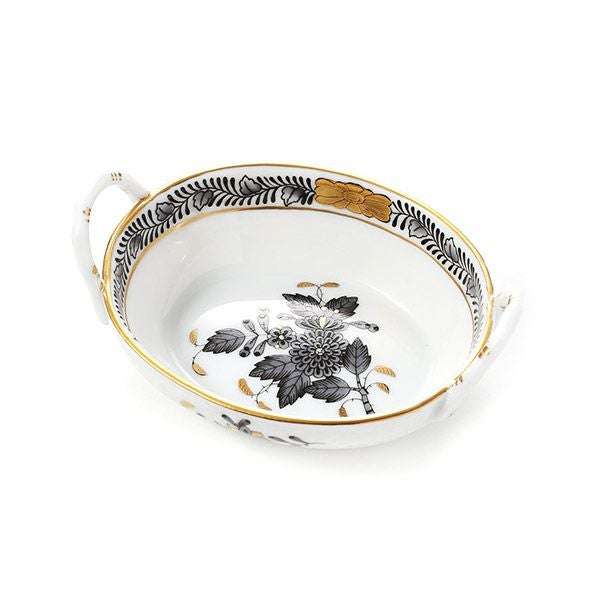 ヘレンド アポニーブラック 07423-0-00 ハンドル付きリング入れ