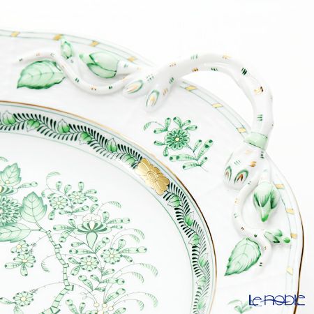 ヘレンド インドの華グリーン 00175-0-00 丸ケーキプレート 27.5cm