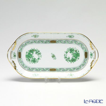 ヘレンド (HEREND) インドの華グリーン 00527-0-47S ウォールクロック