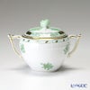 ヘレンド (HEREND) インドの華グリーン 00472-0-09 シュガーポット ローズ 200ml