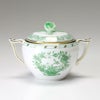 ヘレンド (HEREND) インドの華グリーン 00472-0-09 シュガーポット ローズ 200ml