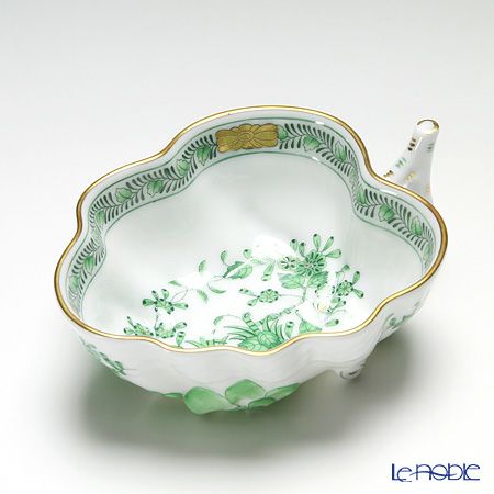 ヘレンド インドの華グリーン 00492-0-00 オープンシュガー 10.5cm