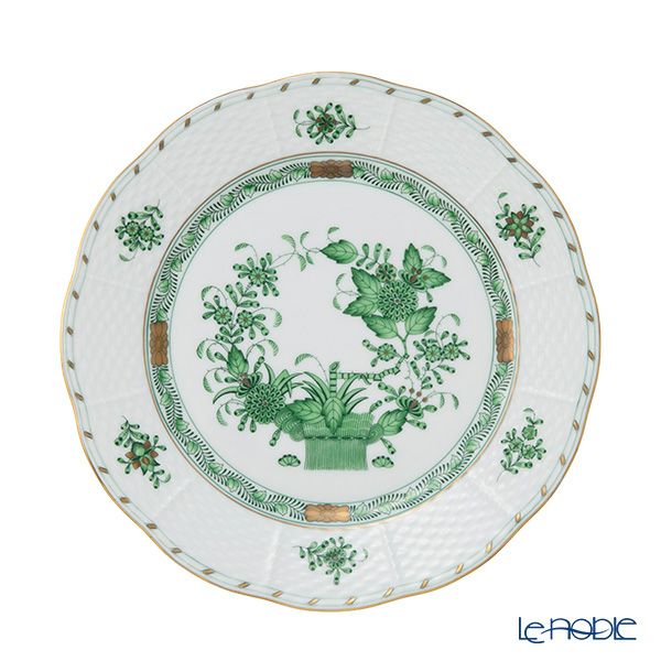 ヘレンド インドの華グリーン FV プレート 23cm 00521-0-00