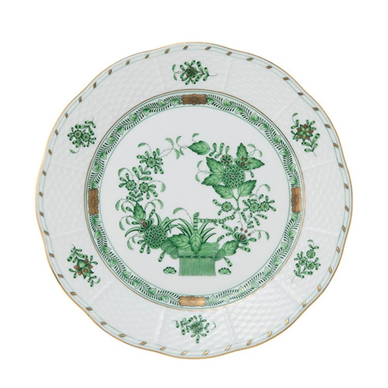 ヘレンド インドの華グリーン FV プレート 23cm 00521-0-00