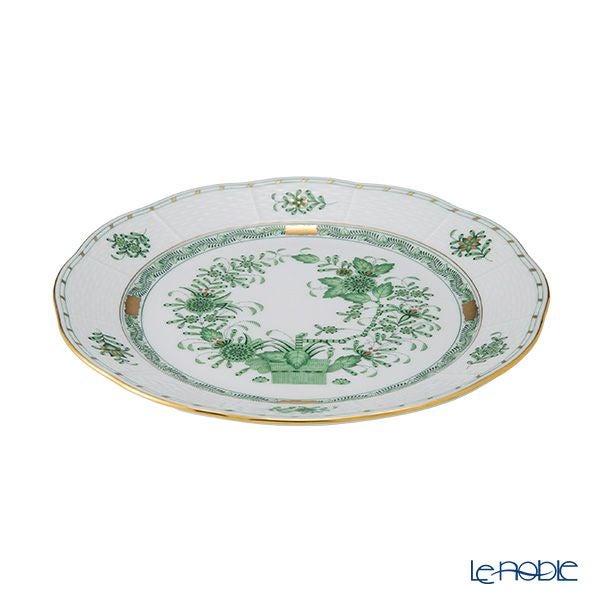 ヘレンド インドの華グリーン FV プレート 25cm 00524-0-00／524