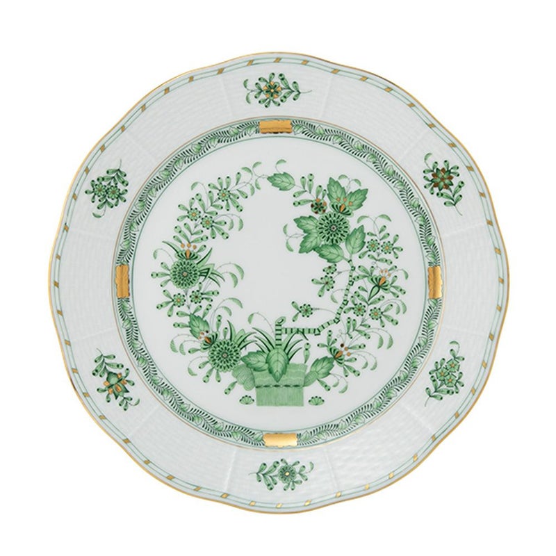 ヘレンド インドの華グリーン FV プレート 25cm 00524-0-00／524
