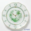 ヘレンド インドの華グリーン 00527-0-47S ウォールクロック 28.5cm