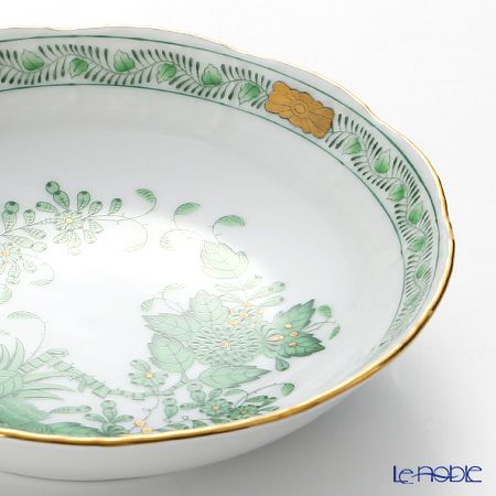 ヘレンド インドの華グリーン 00704-1-00 フルーツボウル 13.5cm