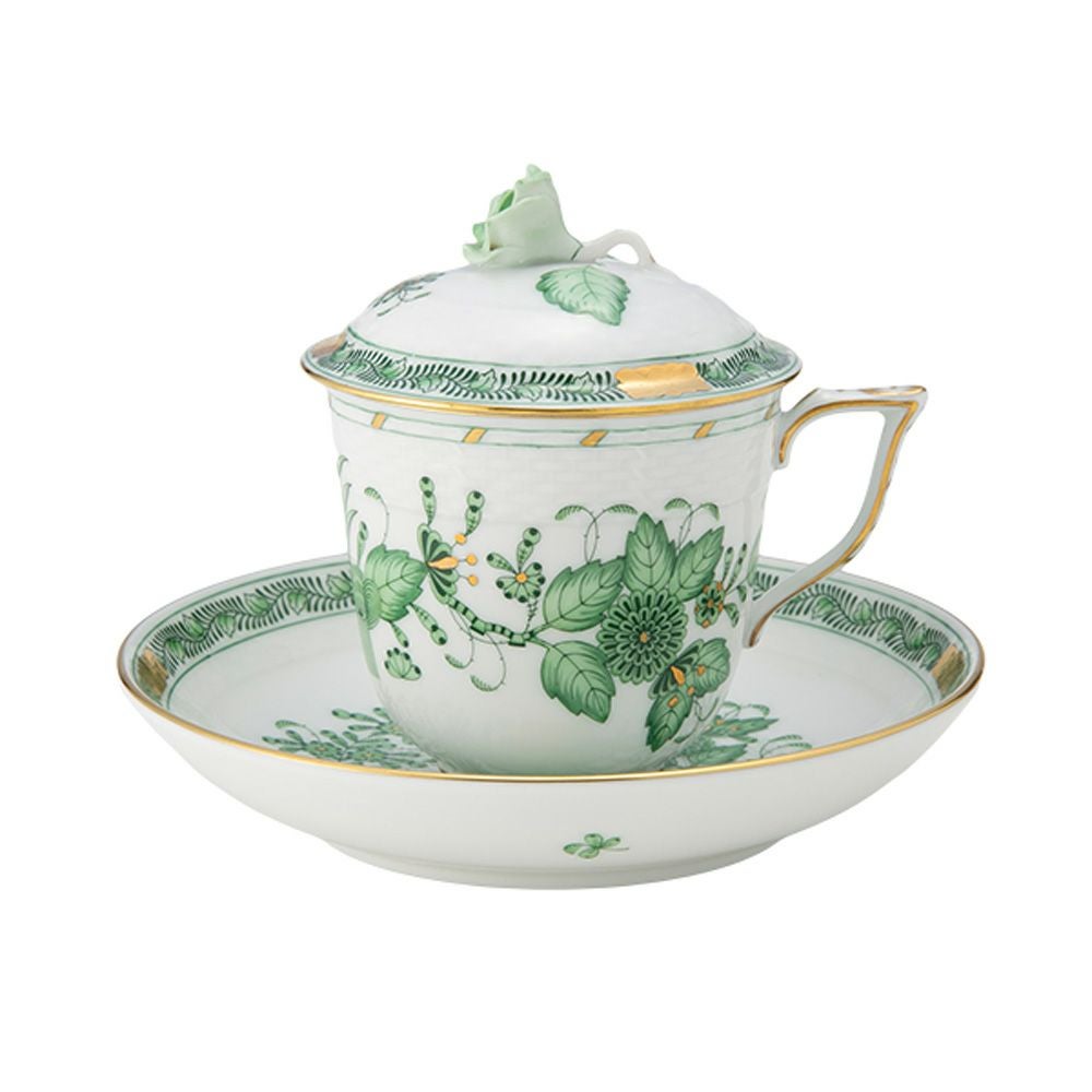 ヘレンド (HEREND) インドの華グリーン FV ハーブティーカップ