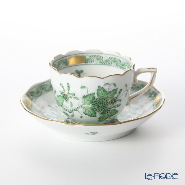 ヘレンド インドの華グリーン 00711-0-00 モカカップ＆ソーサー 100ml