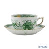 ヘレンド (HEREND) インドの華グリーン 00724-0-00／724 ティーカップ＆ソーサー 200ml