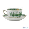 ヘレンド (HEREND) インドの華グリーン 00724-0-00／724 ティーカップ＆ソーサー 200ml