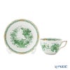 ヘレンド (HEREND) インドの華グリーン 00730-0-00 ティーカップ＆ソーサー（兼用） 200ml