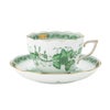 ヘレンド (HEREND) インドの華グリーン 00730-0-00 ティーカップ＆ソーサー（兼用） 200ml