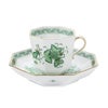 ヘレンド インドの華グリーン FV オクタゴナルカップ＆ソーサー 04304-0-00