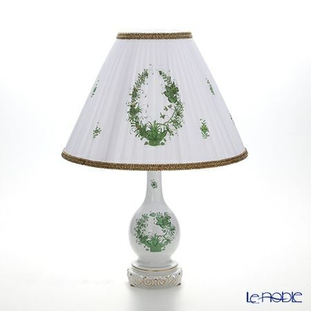 ヘレンド インドの華グリーン 06737-9-00／6734 ランプ