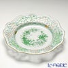 ヘレンド インドの華グリーン 08406-0-50 プレート（オープンワーク） 25.8cm