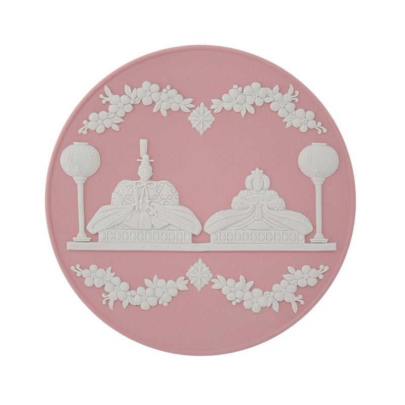 ウェッジウッド（Wedgwood） ジャスパー 雛ドールプレート 18.5cm【プレートスタンド、プレートハンガー付き】