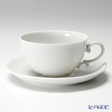アウガルテン（AUGARTEN） モーツァルト ホワイト（530062） ティーカップ＆ソーサー 250ml（062）