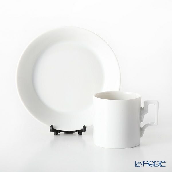 アウガルテン（AUGARTEN） ハプスブルクホワイト モカカップ＆ソーサー 50ml