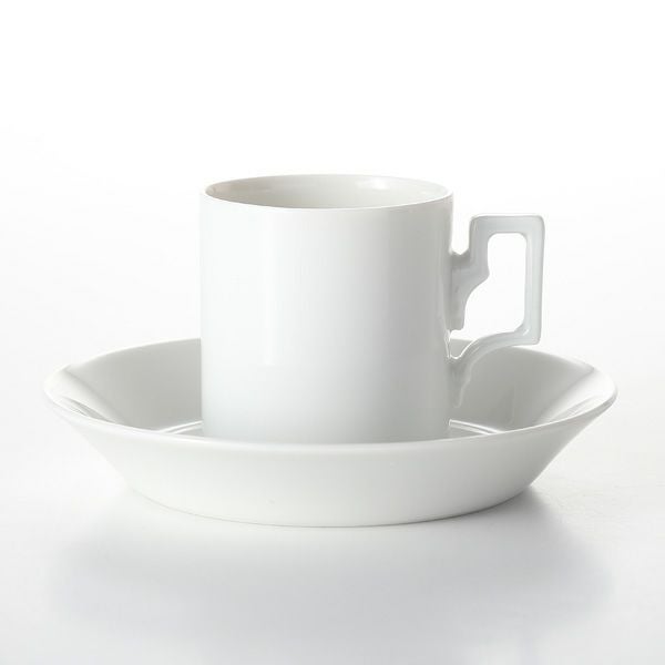アウガルテン（AUGARTEN） ハプスブルクホワイト モカカップ＆ソーサー 50ml