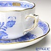 ヘレンド (HEREND) インドの華ブルー 00724-0-00／724 ティーカップ＆ソーサー 200ml