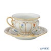 マイセン（Meissen） 宮廷の小花 スキャタードフラワー X-Form（金彩縁） 010198／17582 コーヒーカップ＆ソーサー 200ml