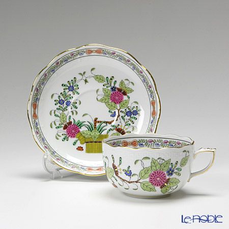 ヘレンド (HEREND) インドの華多彩色 00724-0-00／724 ティーカップ＆ソーサー 200ml