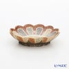 現代の京薩摩×アウガルテン磁器工房 小皿（豆皿） 9cm 山水（桜） 絵付：伝統工芸士 小野多美枝氏 -空女-