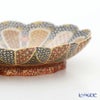 現代の京薩摩×アウガルテン磁器工房 小皿（豆皿） 9cm 山水（富士山） 絵付：伝統工芸士 小野多美枝氏 -空女-