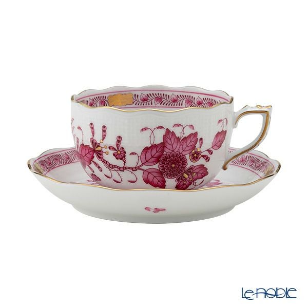 ヘレンド (HEREND) インドの華ピンク 00724-0-00／724 ティーカップ＆ソーサー 200ml