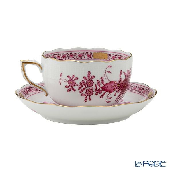 ヘレンド (HEREND) インドの華ピンク 00724-0-00／724 ティーカップ＆ソーサー 200ml