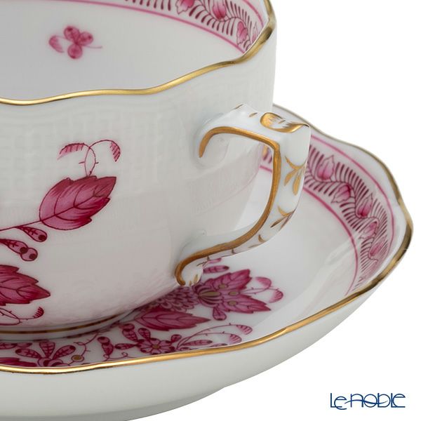 ヘレンド (HEREND) インドの華ピンク 00724-0-00／724 ティーカップ＆ソーサー 200ml