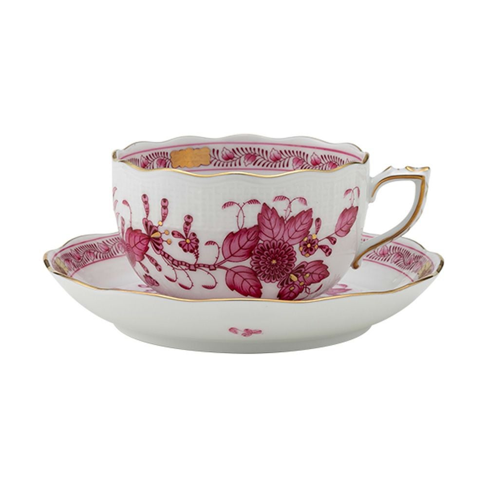 ヘレンド (HEREND) インドの華ピンク 00724-0-00／724 ティーカップ＆ソーサー 200ml