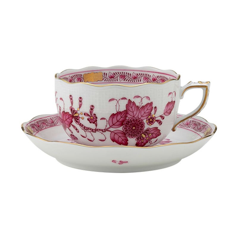 ヘレンド (HEREND) インドの華ピンク 00724-0-00／724 ティーカップ＆ソーサー 200ml