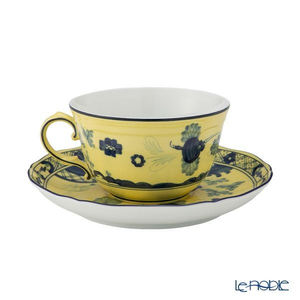 ジノリ1735／リチャード ジノリ（GINORI 1735／Richard Ginori） オリエンテイタリアーノ ティーカップ＆ソーサー チトリーノ／レモン 240ml／15cm