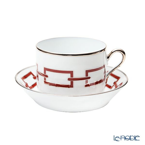 ジノリ1735／リチャード ジノリ（GINORI 1735／Richard Ginori） カテーネ スカーレット ティーカップ＆ソーサー レッド 200ml／13.5cm