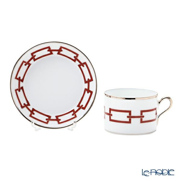 ジノリ1735／リチャード ジノリ（GINORI 1735／Richard Ginori） カテーネ スカーレット ティーカップ＆ソーサー レッド 200ml／13.5cm