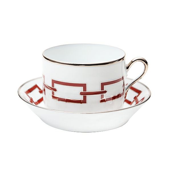 ジノリ1735／リチャード ジノリ（GINORI 1735／Richard Ginori） カテーネ スカーレット ティーカップ＆ソーサー レッド 200ml／13.5cm